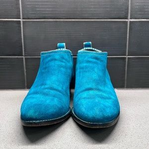 Alexander Wang Kori Cut Out Short Boots Teal Turquoise